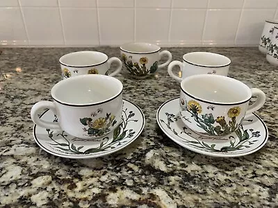 Villeroy & Boch Botanica Myosotis Palustris Tussilage Farfara Cup & Saucer 7pcs • $600