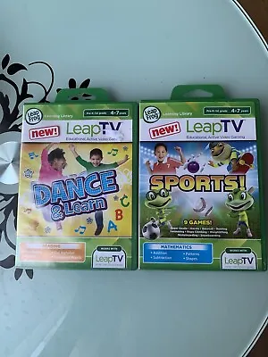 Leap Frog LeapTV Dance & Learn & Sports Learning Game - Factory Sealed Lot Of 2 • $68.39