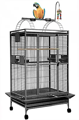 XXLARGE 32 X23 X66 H Parrot Bird Rolling Cage Macaw Cockatoo African Grey Amazon • $329.98