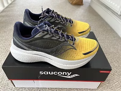 Saucony Endorphin Speed 3 UK7.5 Navy Yellow Vizi Pro • £75