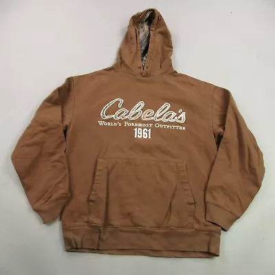 Cabelas Hoodie Mens Medium Long Sleeve Hooded Casual Pullover Outdoors • $23.97