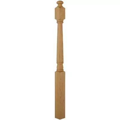 EVERMARK Stair Newel Post (48 X3 ) Stainable Solid Core Unfinished Wood Red Oak • $80.54