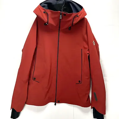 Moncler Grenoble Zermatt Hooded Ski Jacket Men’s Sz 6 3XL Red Windproof NEW • $699