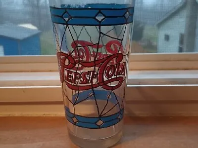 Vintage Pepsi Cola Stained Glass Style Tumbler • $7.25