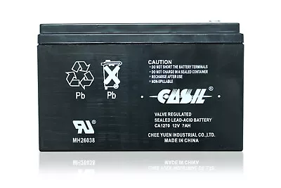 Casil Ca1270 12v 7ah Sla Alarm Replacement Battery • $22.99