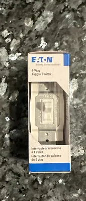 NEW EATON Wiring 1242-7W-BX-LW 4-Way Toggle Switch White • $10