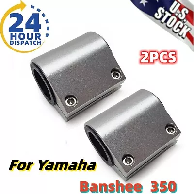 2xFor Yamaha Banshee 350 BILLET ALUMINUM 1  Exhaust Pipe Clamps Connectors 87-06 • $18.50