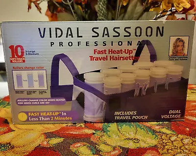 Vidal Sassoon Professional Fast Heat-Up Travel Hairsetter 10 Rollers VS306 NEW • $24.99