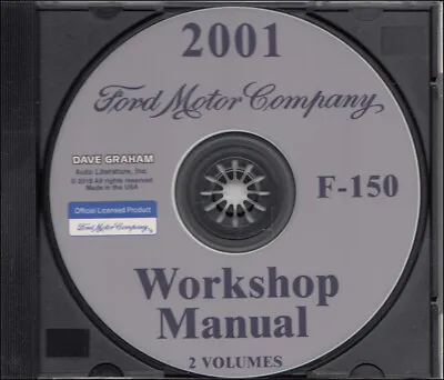 2001 Ford F-150 Shop Manual Set CD-ROM F150 Pickup Truck Service Workshop Repair • $29.94