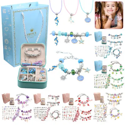 £17.98 • Buy Bracelet Making Kit Beads Jewellery Charms Pendant Set,DIY Craft Girls Kids Gift