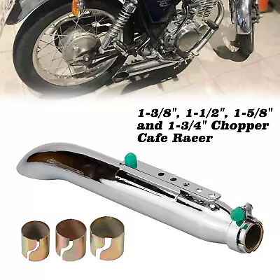 20  Universal Motorcycle Exhaust Pipe Silencer Muffler For Harley Cafe Racer • $38.99