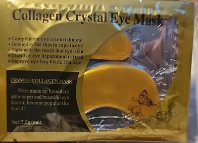 Under Eye Gel Pad Crystal Collagen Gold Face Mask 14 Pack  • £2.80