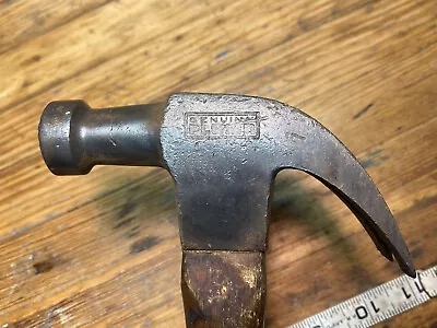 Vintage Genuine Plumb Claw Framing Hammer Original Tight Handle • $35