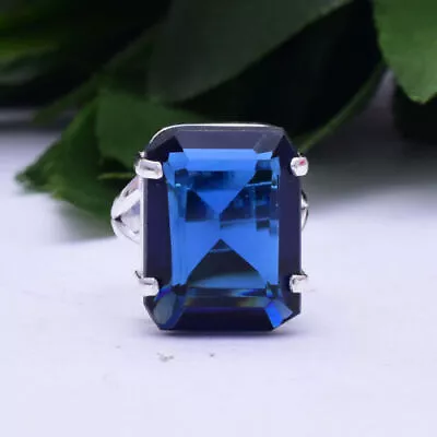 Tanzanite Ring 925 Sterling Silver Band Ring Statement Handmade Jewelry CPU10 • $13.32