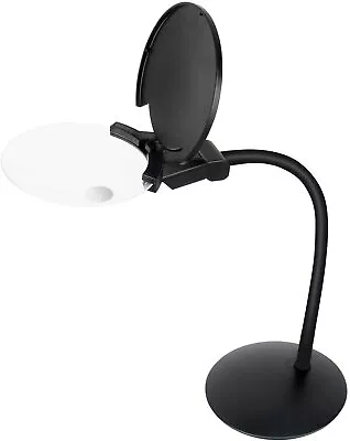 2-in-1 Click-on/Desktop Led Magnifier Lamp Reading Hobbies Craft Workbench Art  • $23.99