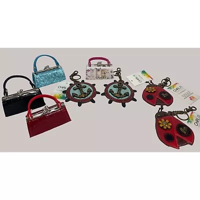 4 Chala Rand Vegan Key Chains Lady Bugs 2 Boat Helms 4 Miniature Coin Purses • $49