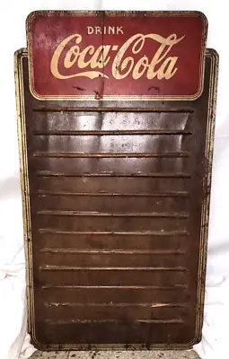 Vintage 1930's Drink Coca Cola Wood Menu Board UNTOUCHED By Us! • $365