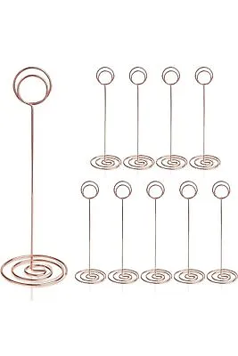 HomWanna Table Number Holders 10Pcs - 8.75 Inch Rose Gold • £10.50