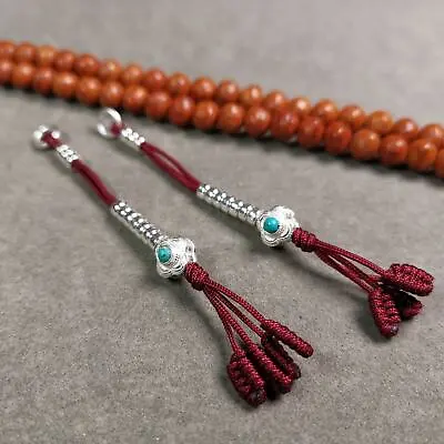 Gandhanra 4mm Silver Tibetan Buddhist Mala Bead Counters Prayer Bead Counters • $39.99
