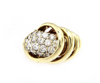 $1000 • Buy Jose Hess Spiral 1.0 CTW Diamond Ring In 14K