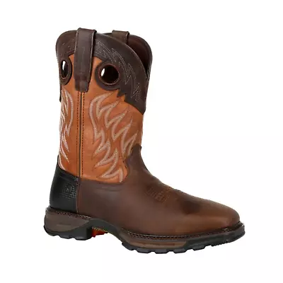 Durango® Men's Maverick XP™ Brown Square Steel Toe Western Boots DDB0215 • $165