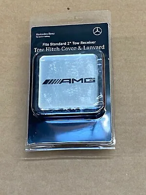 Mercedes-Benz Genuine AMG 2  Tow Hitch Receiver Plug Cover & Lanyard NEW G ML GL • $49.99