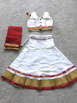 Brand New Girls Indian Traditional Dress - Chaniya Choli Age 5-6 Size 24 • £15