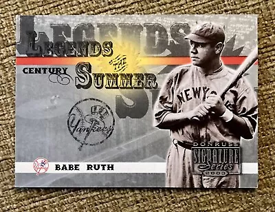 2003 Donruss Signature Legends Of Summer Century #4 Babe Ruth /100 Yankees • $18.99