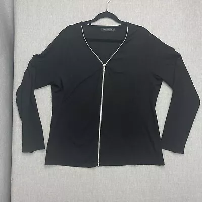 Zanzea Collection Top Womens Plus Size 5XL Black Zip Long Sleeve 2259 • $19.99