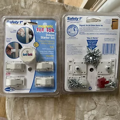 NEW Safety 1st Magnetic Tot Lok Deluxe Starter Set 1 Key 4 Locks Baby Proofing • $13