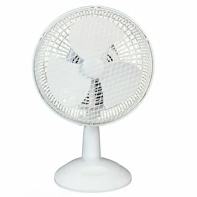 Challenge 2 Speed Oscillating White Desk Fan - 7 Inch 4546546 N • £14.99