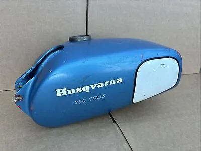 Vintage Aftermarket Husqvarna Narrow Fuel Gas Tank Fiberglass 70s 250 Cross • $225