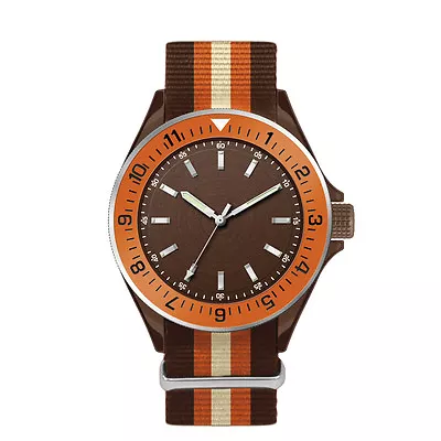 Italian Quartz Unisex Analogue Nylon Strap Water Resistant Aluminium Wristwatch • £52.99