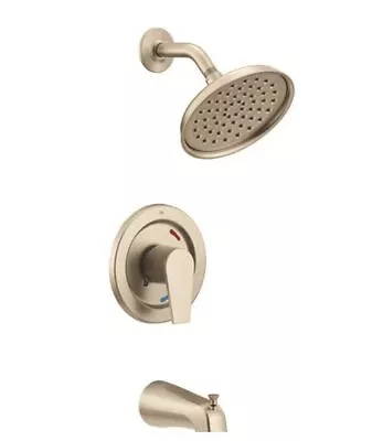 Moen 48003BNGR Slate Single Handle Pressure Balance Tub And Shower Faucet Nickel • $63.18