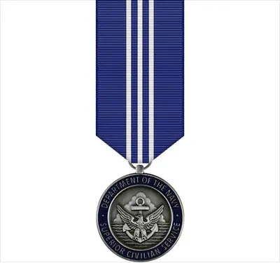 Genuine U.s. Navy Miniature Medal: Superior Civilian Service • $23.95