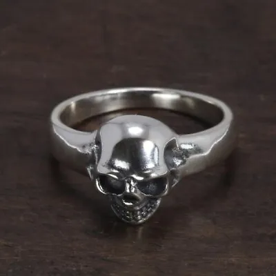 Vintage 925 Sterling Silver Ring Skeleton Retro Men Fashion Jewelry • $80.49