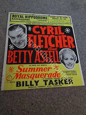 Vintage Music-Hall / Variety Theatre Poster - Cyril Fletcher & Betty Astell 1961 • £45