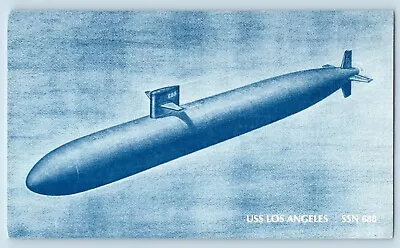 USS Los Angeles SSN 688 Postcard Authentication Of The Keel First 12 Submarines • $14.95