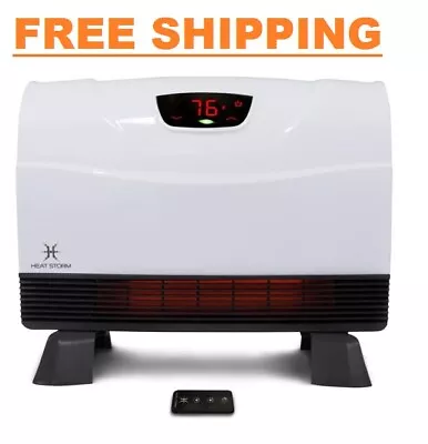 Portable Space Heater Floor Wall Unit Infrared Quartz Thermostat 1500-Watt White • $123.04