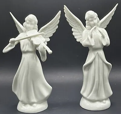 2 Vintage Mint Dresden Musical Angels 1 Conductor & 1 Violin Player 5.5  • $28