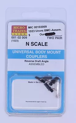 Micro-Trains 00102009 (1023) N Universal Body Mount Couplers Assembled • $10.19