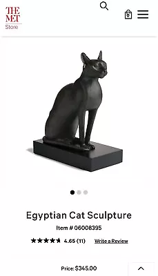 Metropolitan Museum Of Art Egyptian Cat Sculpture  • $200