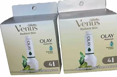 Gillette Venus Radiant Skin Seaweed Aloe Olay Razor Moisturizer Refills 8 Total • $14.99