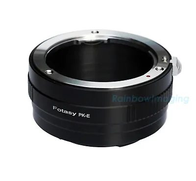 Pentax K Lens To Sony E-Mount A6500 A6300 A6000 A5100 A5000 A3500 A6600 Adapter  • $12.19