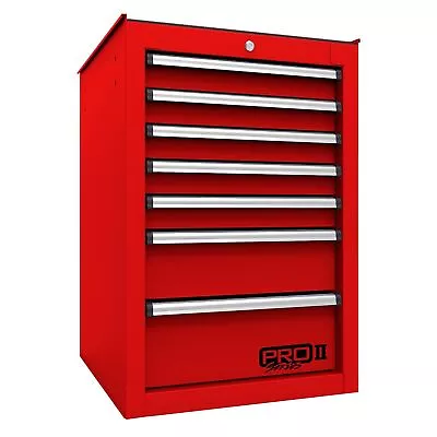 Homak 14in. Pro 2 Series 7-Drawer Side Tool Cabinet Red 14.5in.W X 24.5in.D X • $599.99