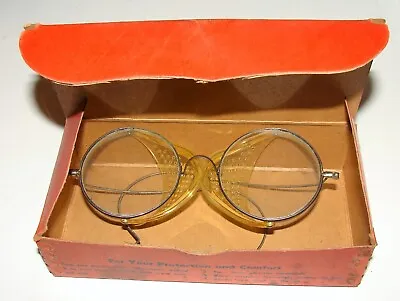 Vtg Willson Safety Spectacles - Goggles - N84 - In Orig Box - Steam Punk • $24.49