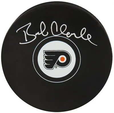 Bobby Clarke Signed Philadelphia Flyers Logo Hockey Puck - (SCHWARTZ COA) • $113.24