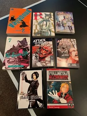 Manga Lot (8 Books English) Vagabond VizBig Beastars A On T Frieren No Guns FMA • $44.99