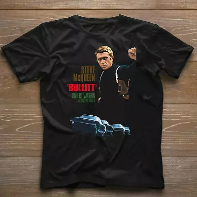 Bullitt Steve Mcqueen Poster T Shirt Classic 60S Action Movie Retro • $16.99