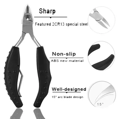 Chiropody TOE NAIL CLIPPERS For Thick Nails - Podiatry Heavy Duty NAIL CUTTERS • £9.97